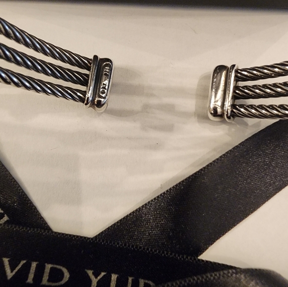 David Yurman 3 row Confetti cuff bracelet - Picture 7 of 9